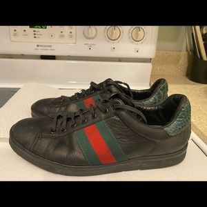 Gucci Ace Calfskin Black size 10.5